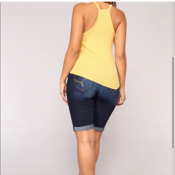 YMI•13• Rock The Booty-Lift Denim Bermuda Shorts - Picture 3 of 15